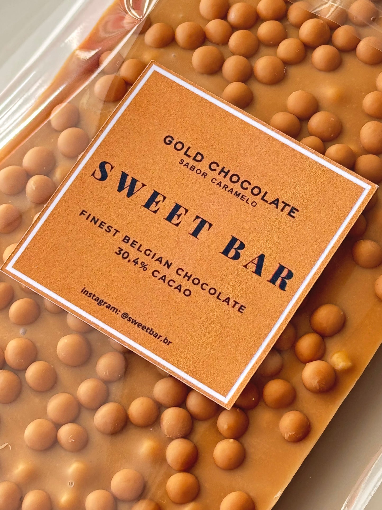 Chocolate Gold Caramelo com Crispearls