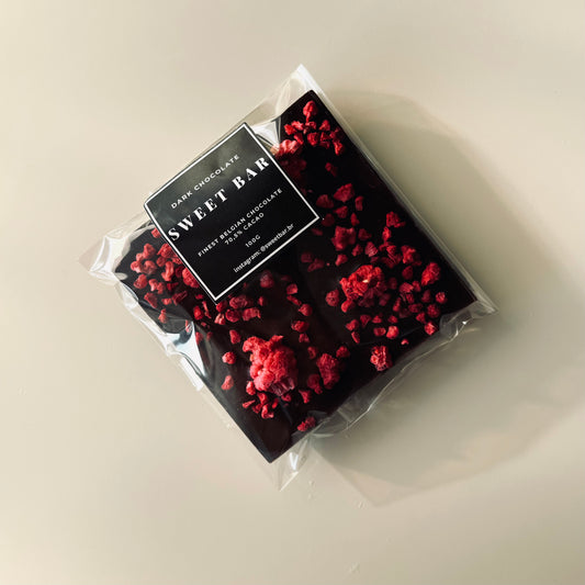 Chocolate Amargo 70.5% com Framboesa Liofilizada