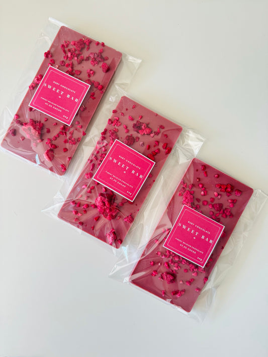 Chocolate Ruby com Framboesa Liofilizada