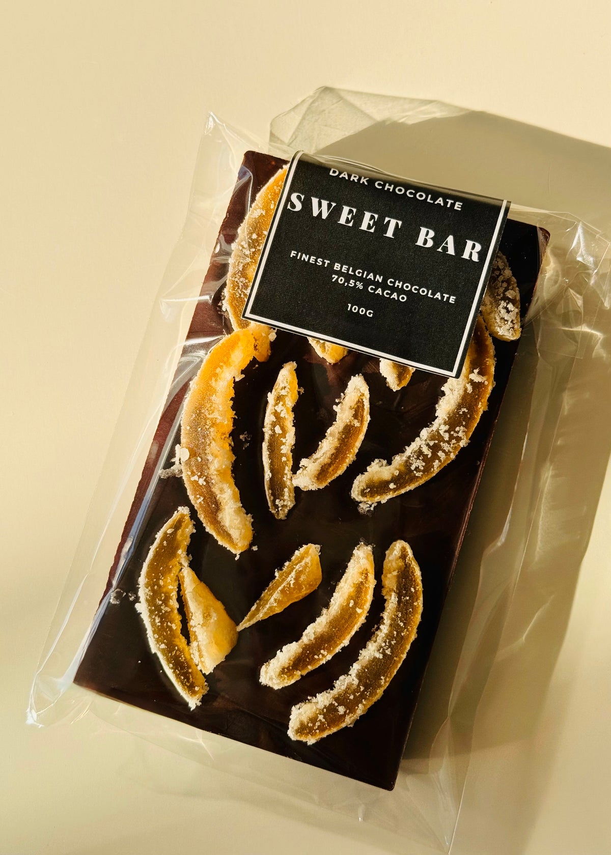 Chocolate Amargo com Laranja Caramelizada