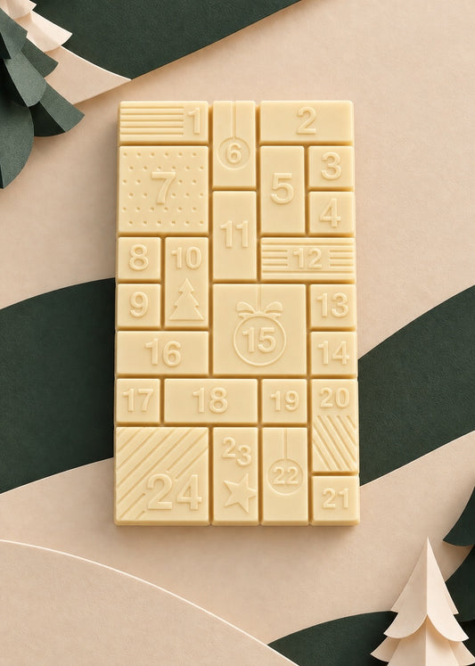 Barra de chocolate branco 28% em formato Calendário do Advento Sweet Bar