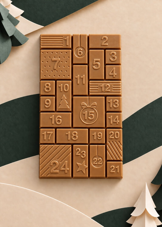 Barra de chocolate Gold Caramelo 30,4% em formato Calendário do Advento Sweet Bar