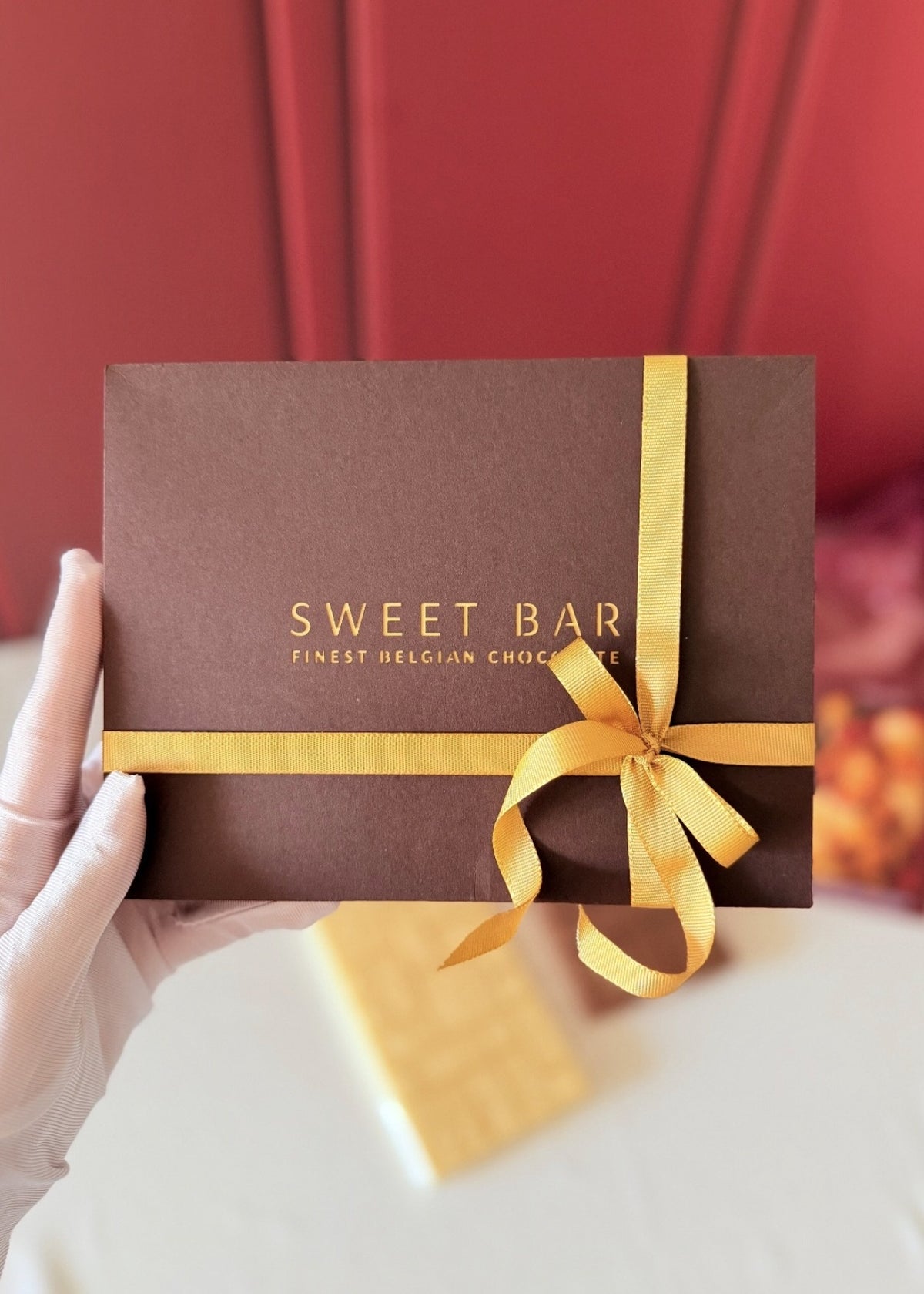 Caixa Premium Café Sweet Bar com chocolates ao leite e branco
