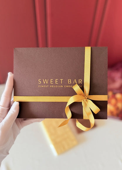 Caixa Premium Café Sweet Bar com chocolates ao leite e branco