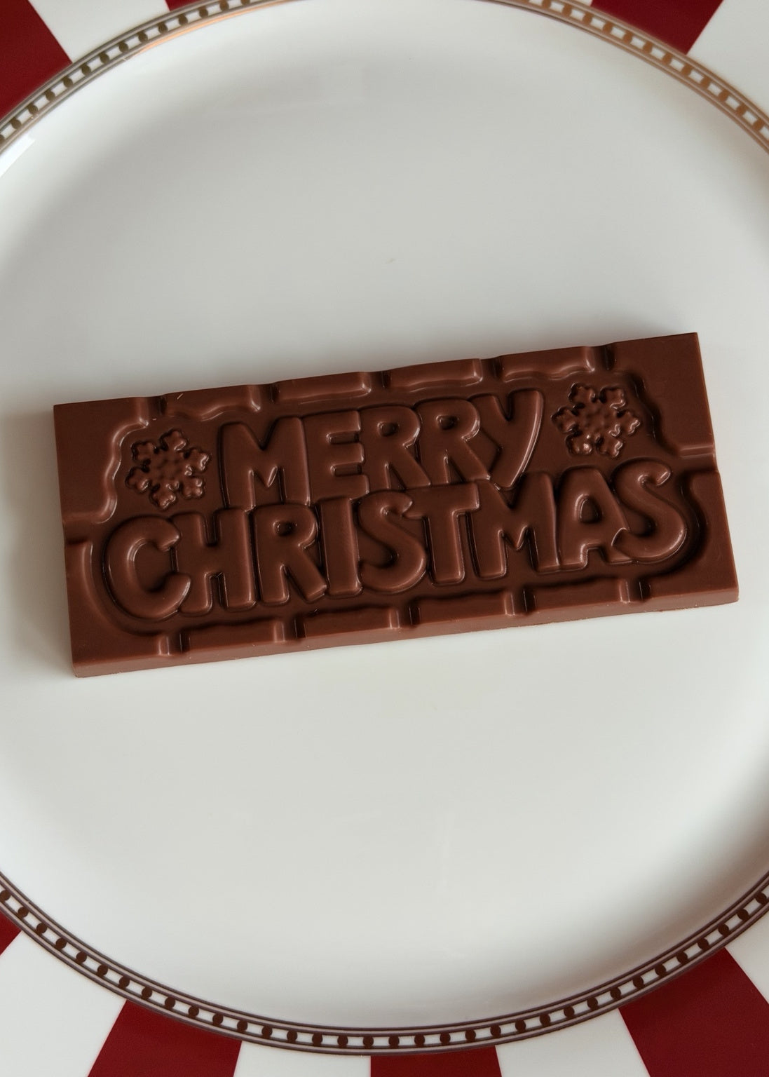 Barra Merry Christmas de chocolate ao leite Sweet Bar