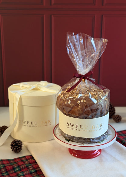 Panetone Gourmet de chocolate belga ao leite com avelãs e crispearls - foto 6